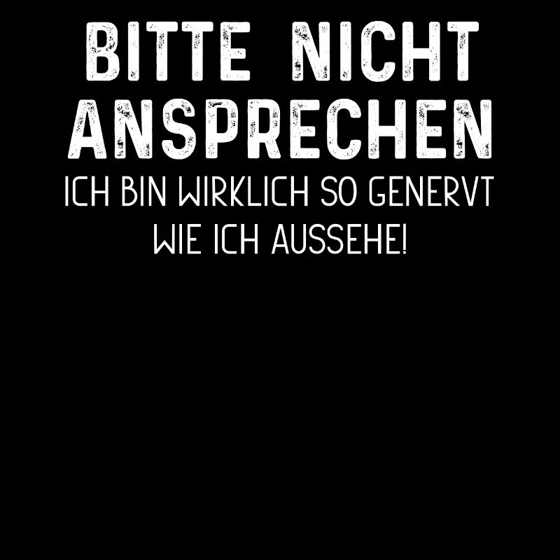 Bitte nicht ansprechen