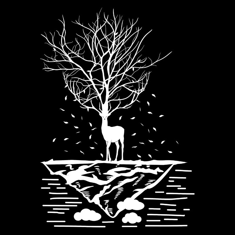 Märchenhaftes Baum Hirsch