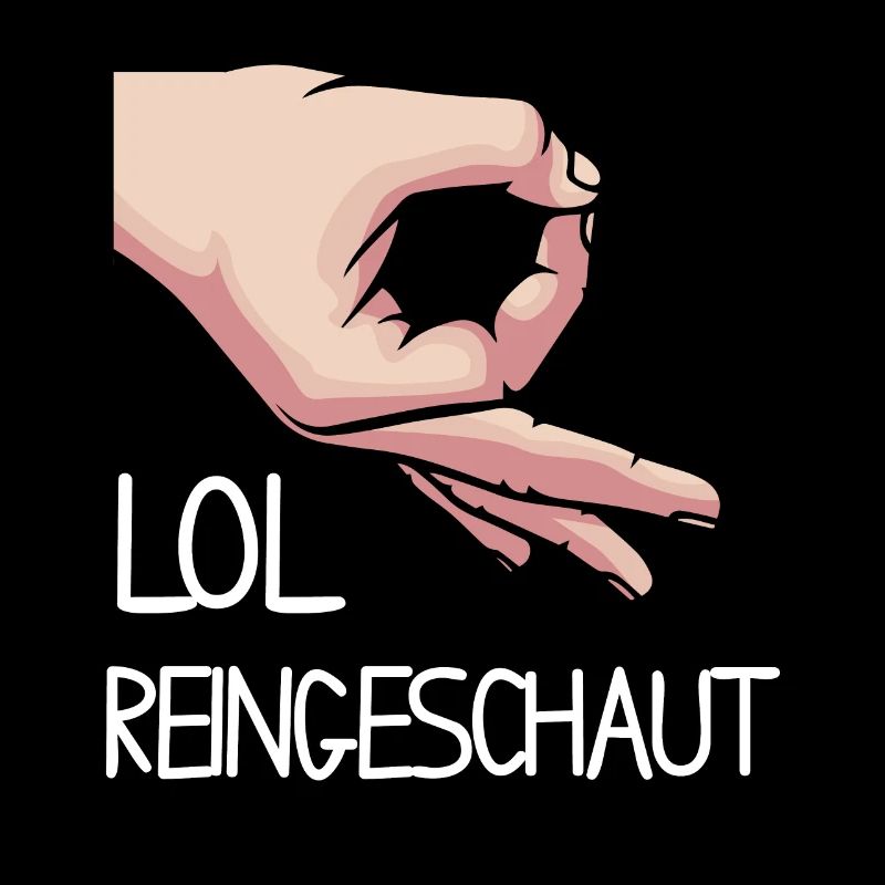 Lol drôle a regardé dans le jeu de trou de doigt