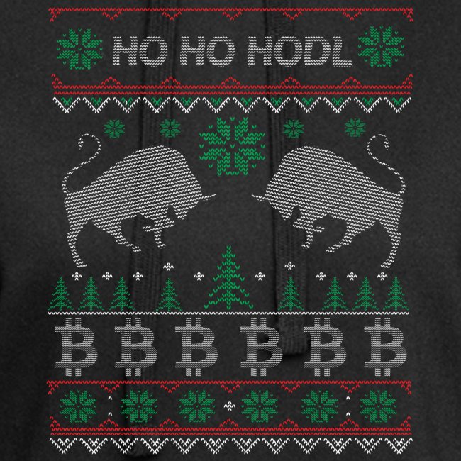 Ugly Christmas Bitcoin Pullover T-Shirt