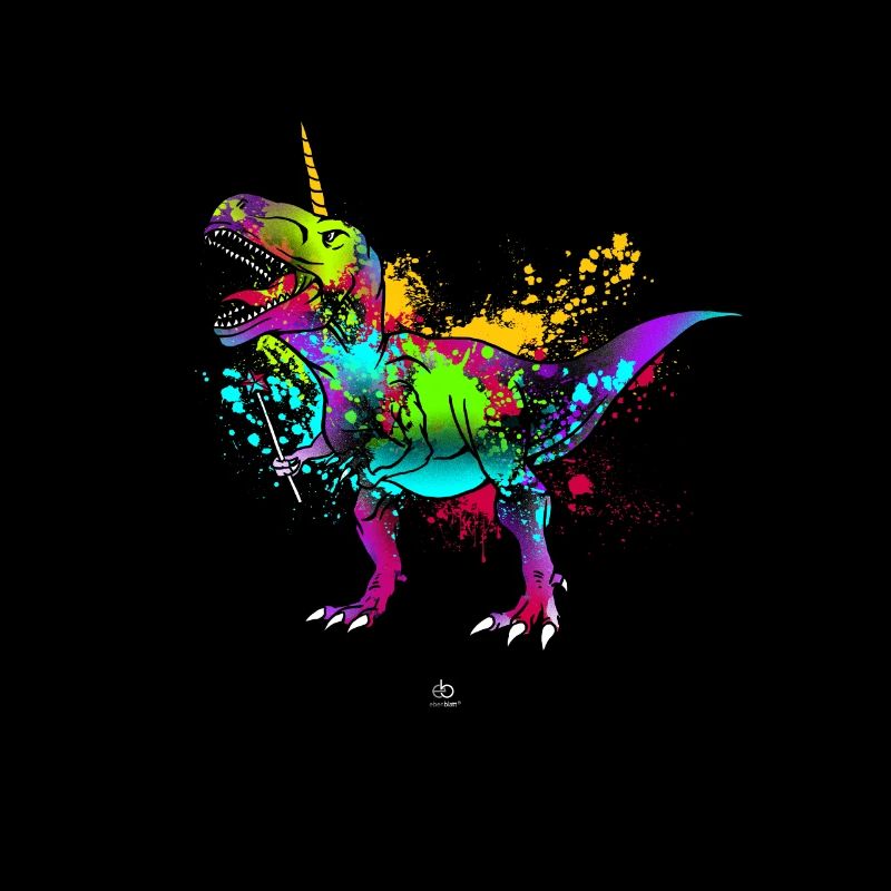 Lustig T-Rex Einhorn Dinosaurier Unicorn Geschenk