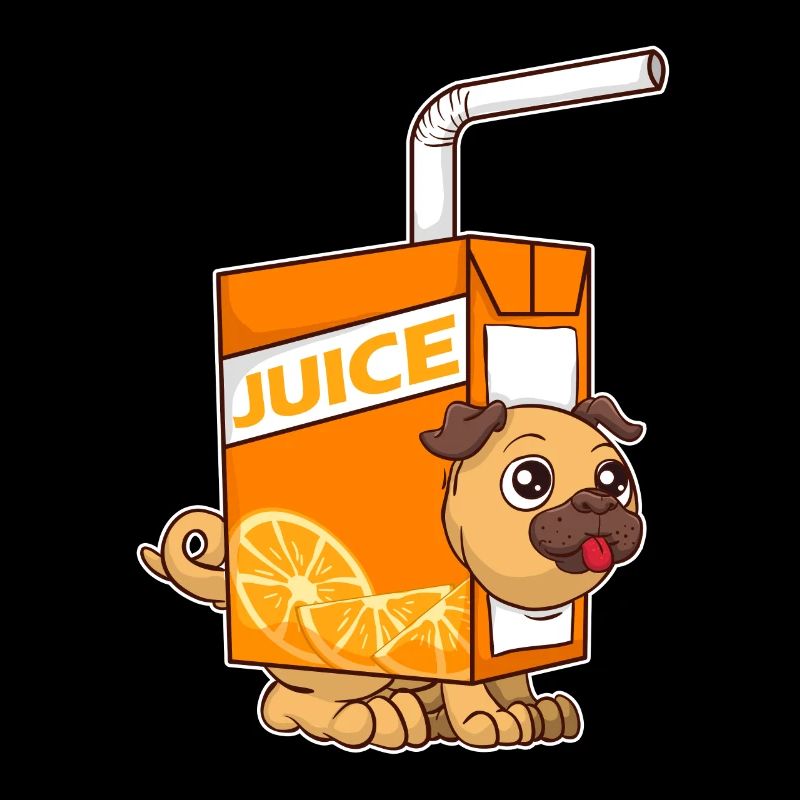 Chien chiot mignon et drôle de jus obsédé