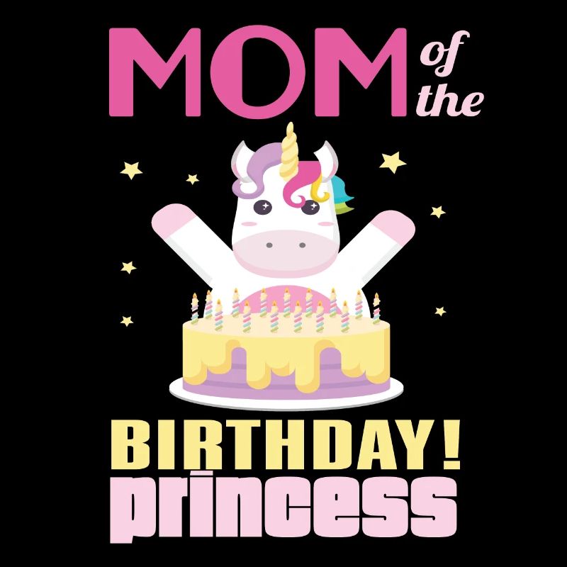 Mutter der Geburtstags-Prinzessin Unicorn