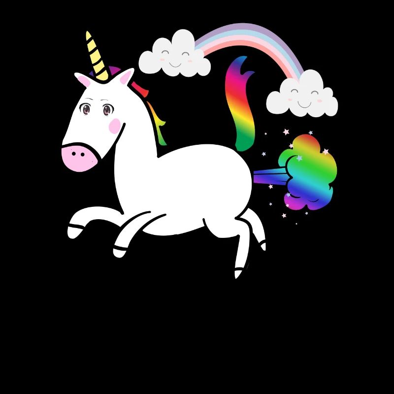 Licorne Pups Rainbow Unicorn Poo Cloud Rainbow Cloud