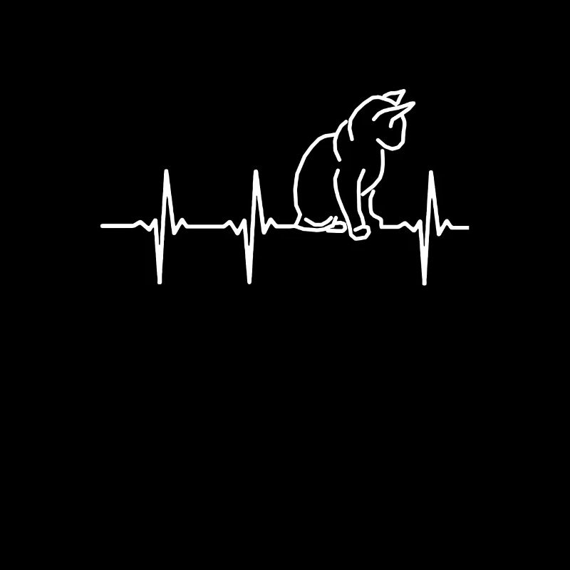 Katze Herzfrequenz Liebe Geschenk