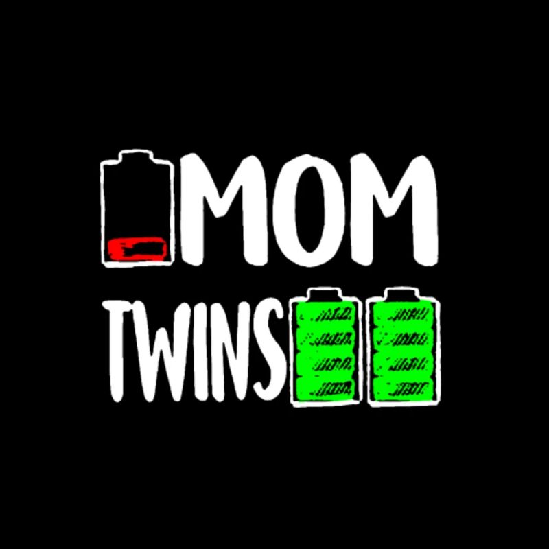 Mutter der Zwillinge Battery Low Mothers Gift