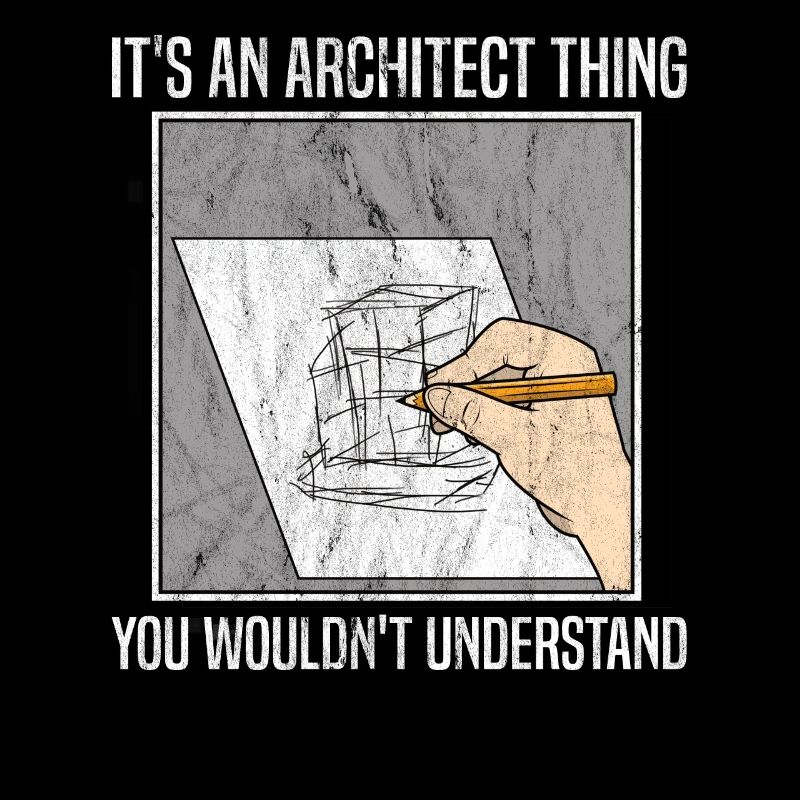 Funny Architect Sketch Drawing For Architects