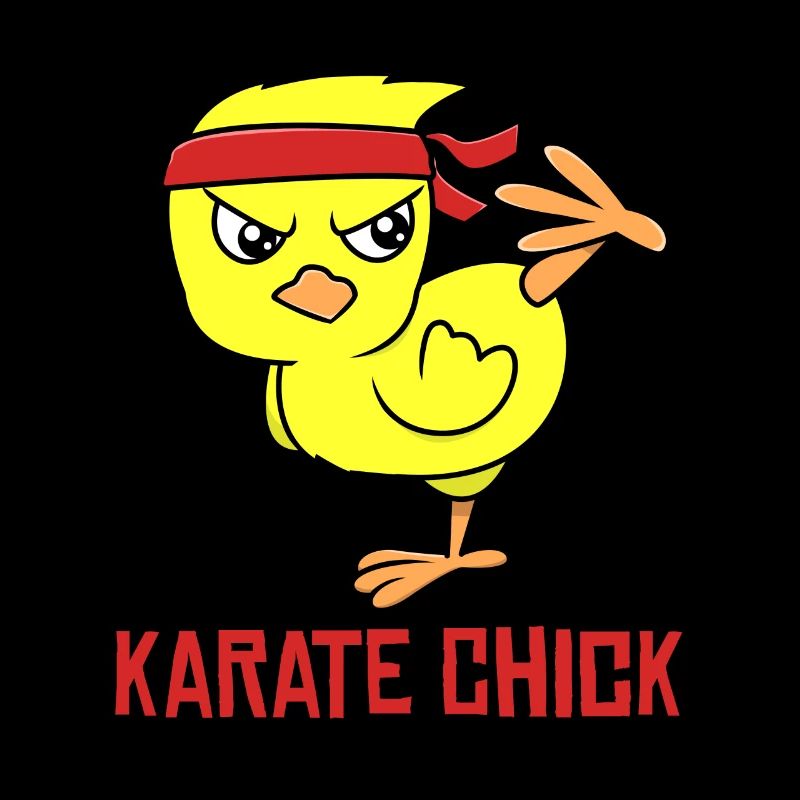 Karate-Küken-Kampfkunst-Karate-Mädchen