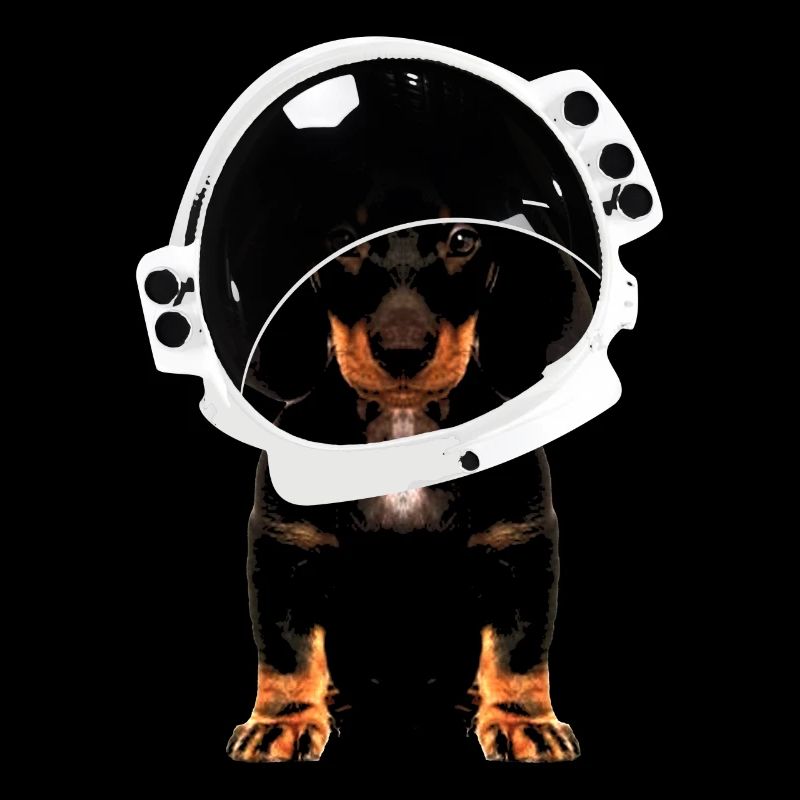 Hund - Dackel Astronaut Kosmonaut Raumfahrer