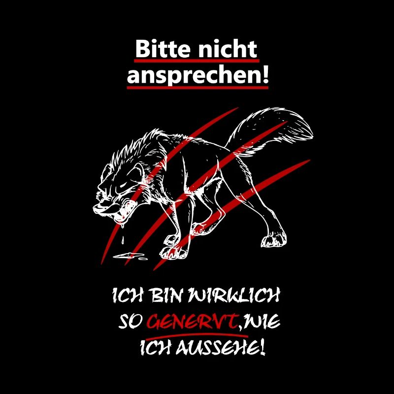 Bitte nicht ansprechen bin genervt