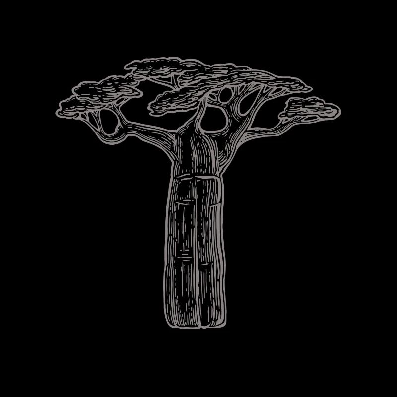 cadeau d'amant d'arbres baobab Afrique Graphique