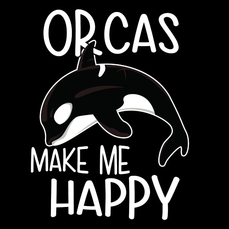 Orcas machen mich glücklich. Orca Killerwal