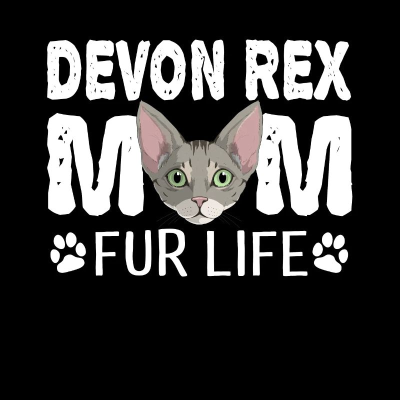 Devon Rex Cat Maman Fur Life Kitty Pun