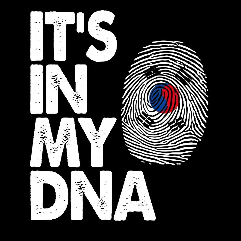 C'est dans mon ADN Drapeau de la Corée du Sud Fier coréen né F