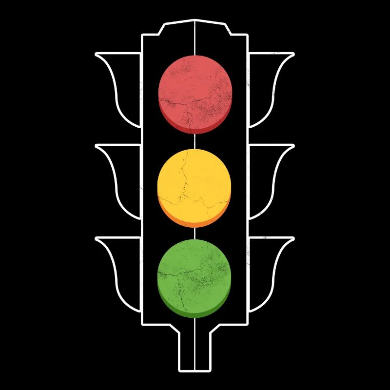 Vague verte de feu de circulation