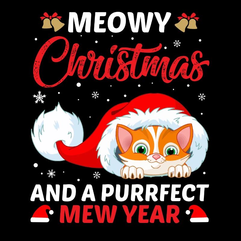 Frohe Weihnachten Katze