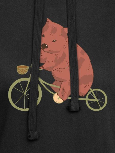 Radfahrer Wombat