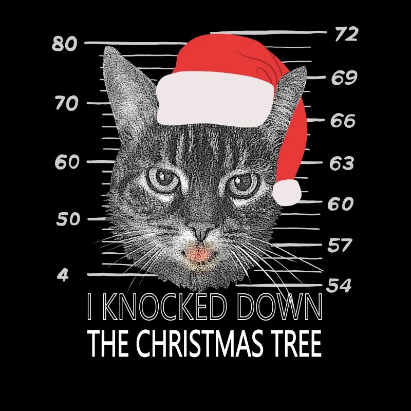 I knocked down the Christmas tree Cat Gift