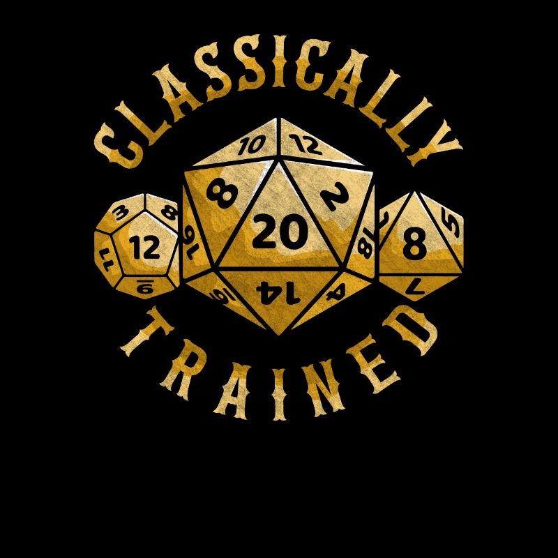 Classically Trained D20 Dice RPG Gift Tabletop