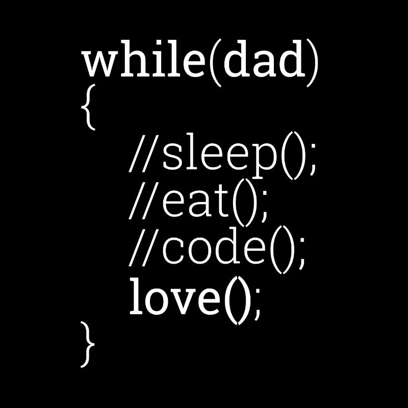 « While dad » | Père, programmeur