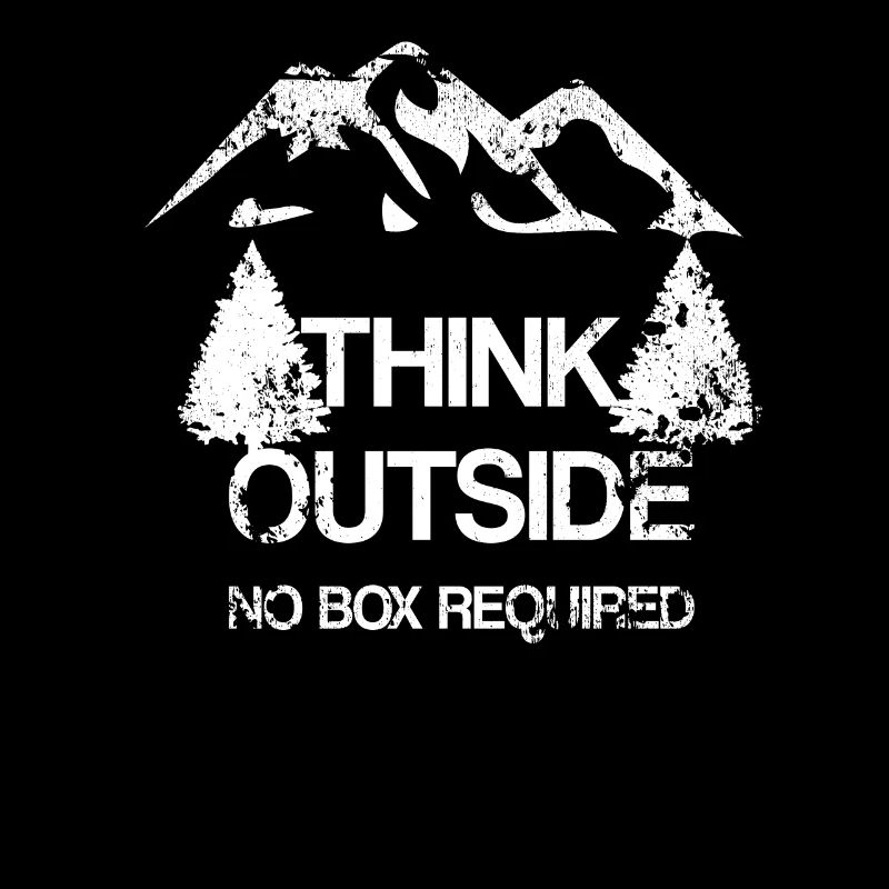 Think Outside Business Work Hiking Mountain