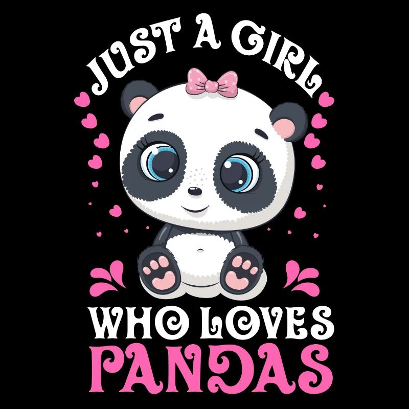 Mädchen liebt Panda Bär süße Panda Bär klassisches Geschenk