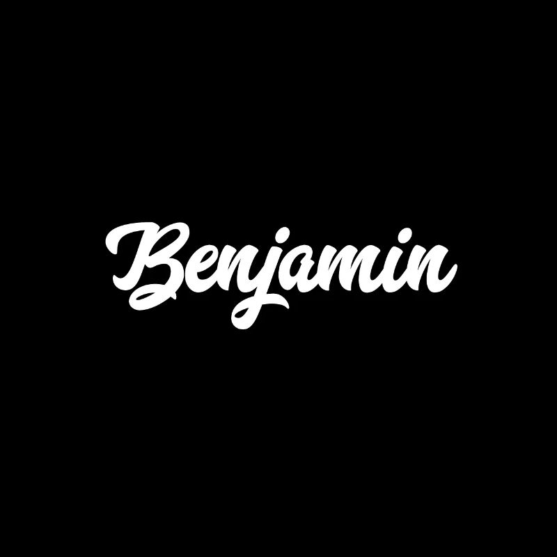 Benjamin Custom Text Geburtstagsname