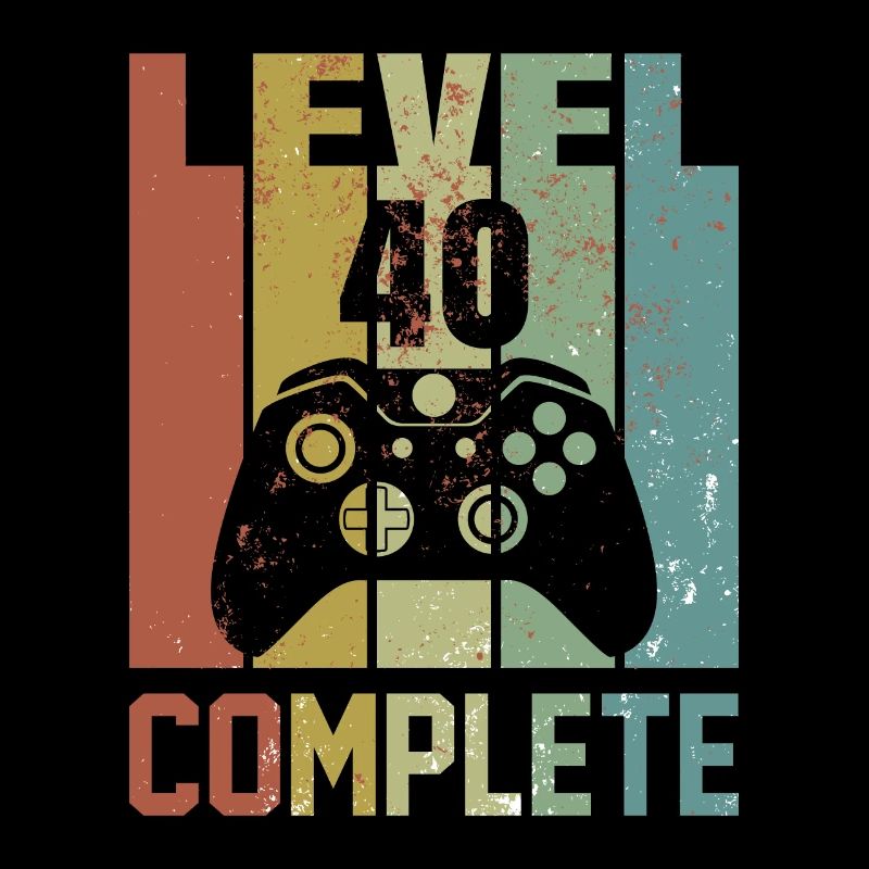 Level 40 complete Geburtstagsshirt Geschenk