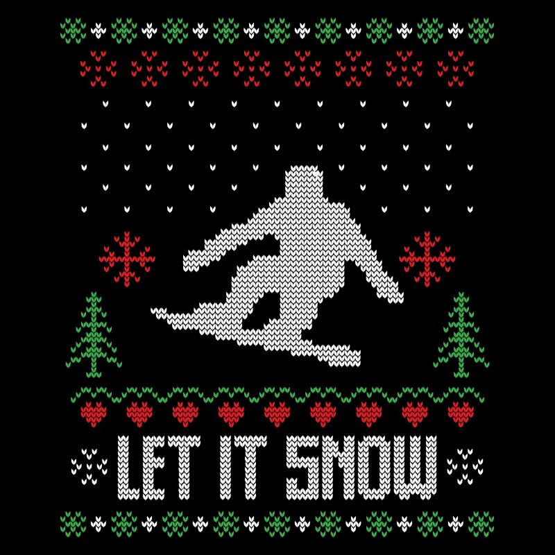 Lass es Schnee hässlichen Weihnachtspullover