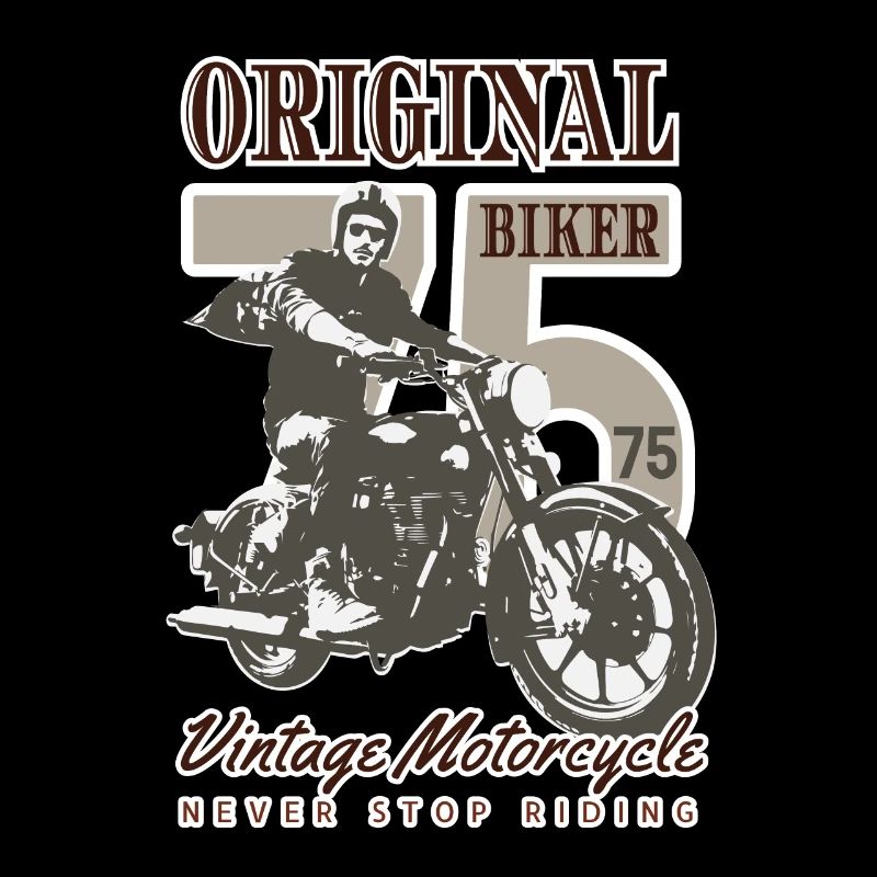 Biker Vintage Motorrad 75 original!