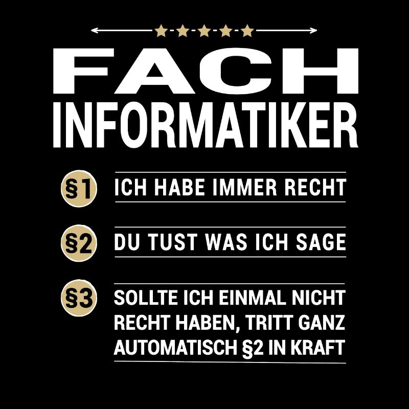 Fachinformatiker Beruf meine eigenen Paragraphen