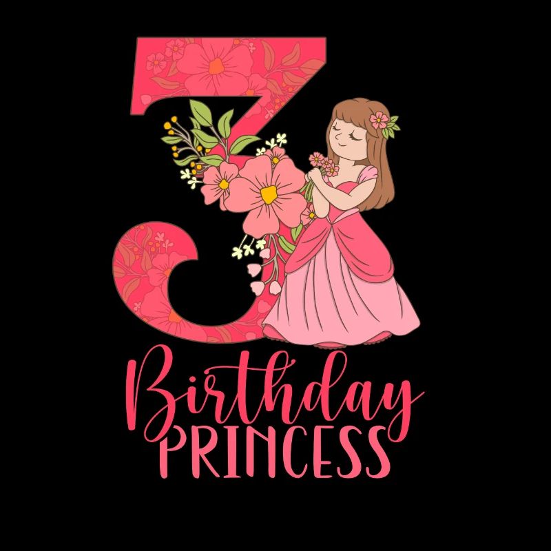 Geburtstags Prinzessin wird drei Jahre alt