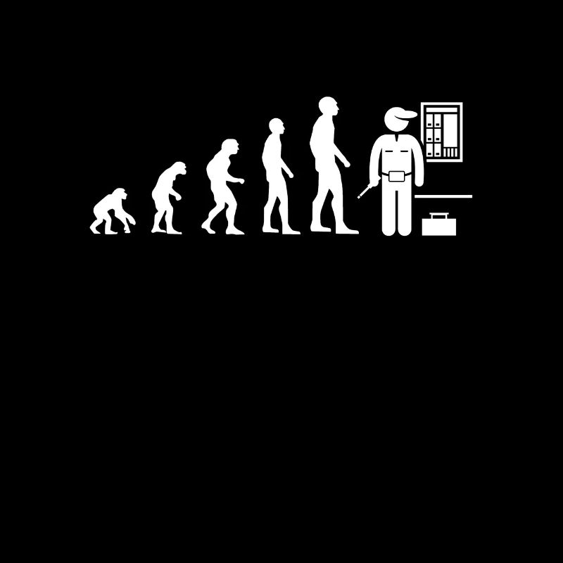 Evolution Elektriker Humor Elektrizität Mann