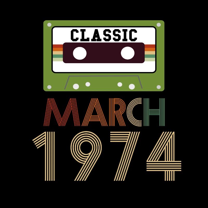 Cadeau de 48e anniversaire mars 1974