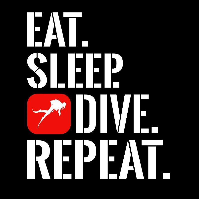 Tauchen Eat Sleep Dive Repeat Geschenk Spruch
