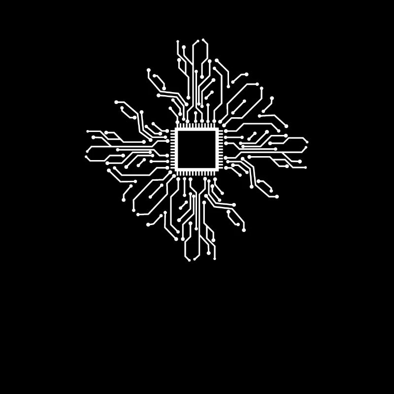 Platine Chip Circuitboard mit CPU Computer Design