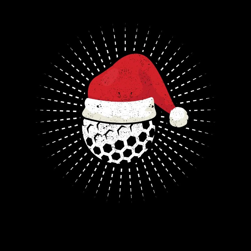 Boule de golf de Noël Père Noël Cap Noël Golf