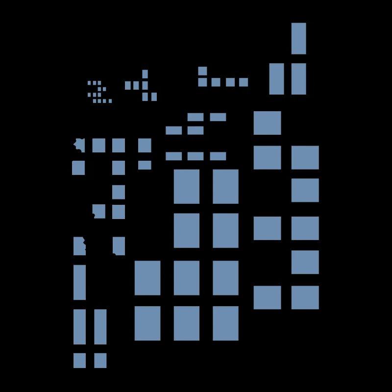 Pixel Pixelworld Abstract City Kypto Style Pattern