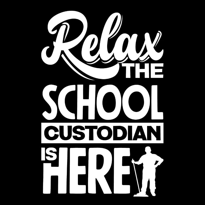 School Custodian Janitor Relax The School