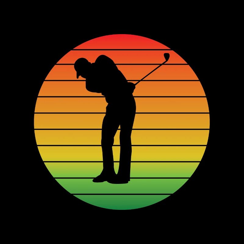 Golf Golfschläger Golfspielerin Spruch Golfball
