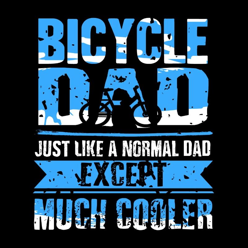 Bicycle Dad Just Like A Normal Dad Funny Tee