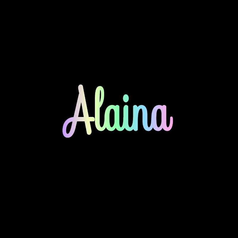 ALAINA Rainbow Cursive minimaliste