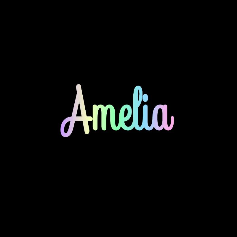 AMELIA Rainbow Cursive minimaliste