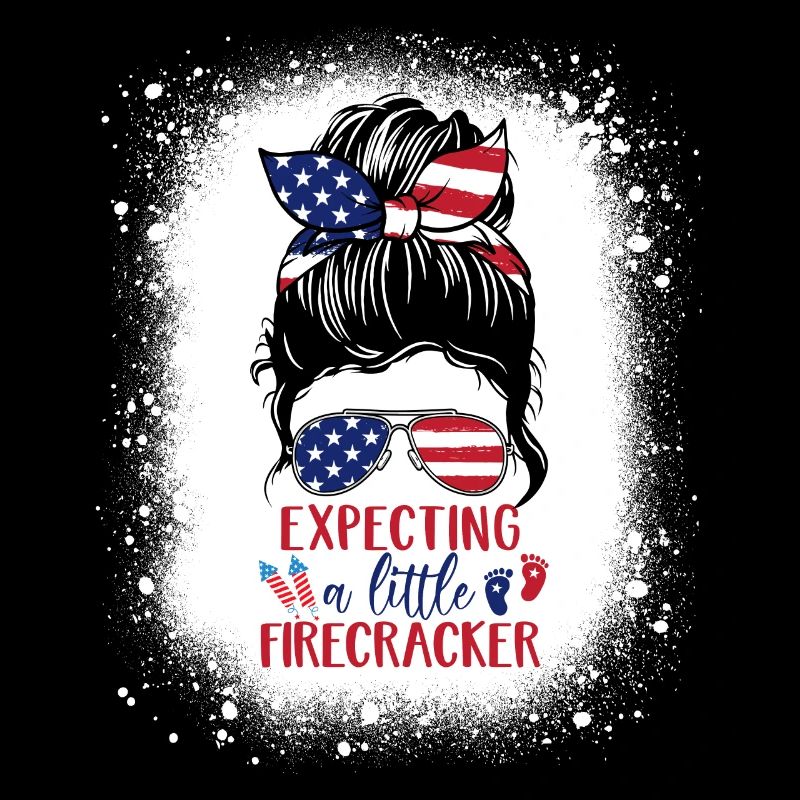 Messy Bun x Expecting a little Firecracker