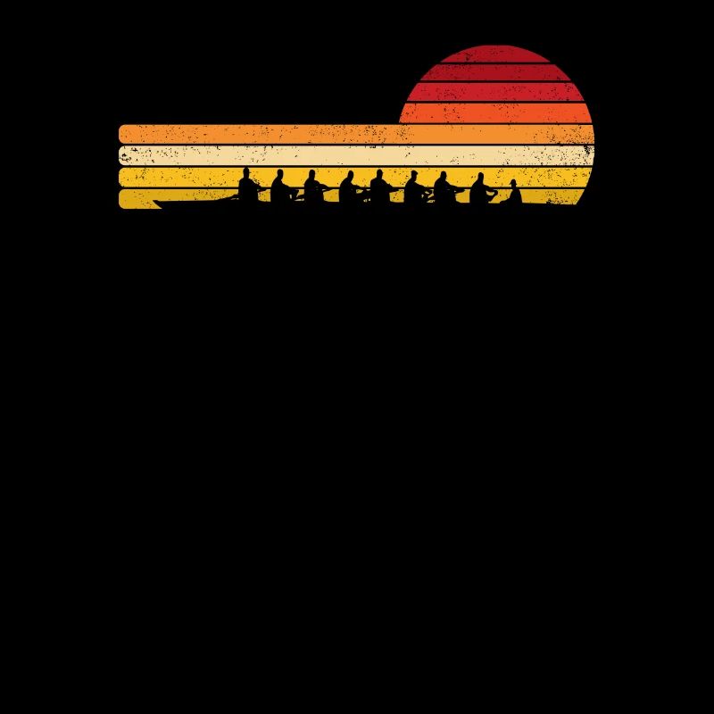 Rowing Retro Vintage Style For Rower Boating Crew