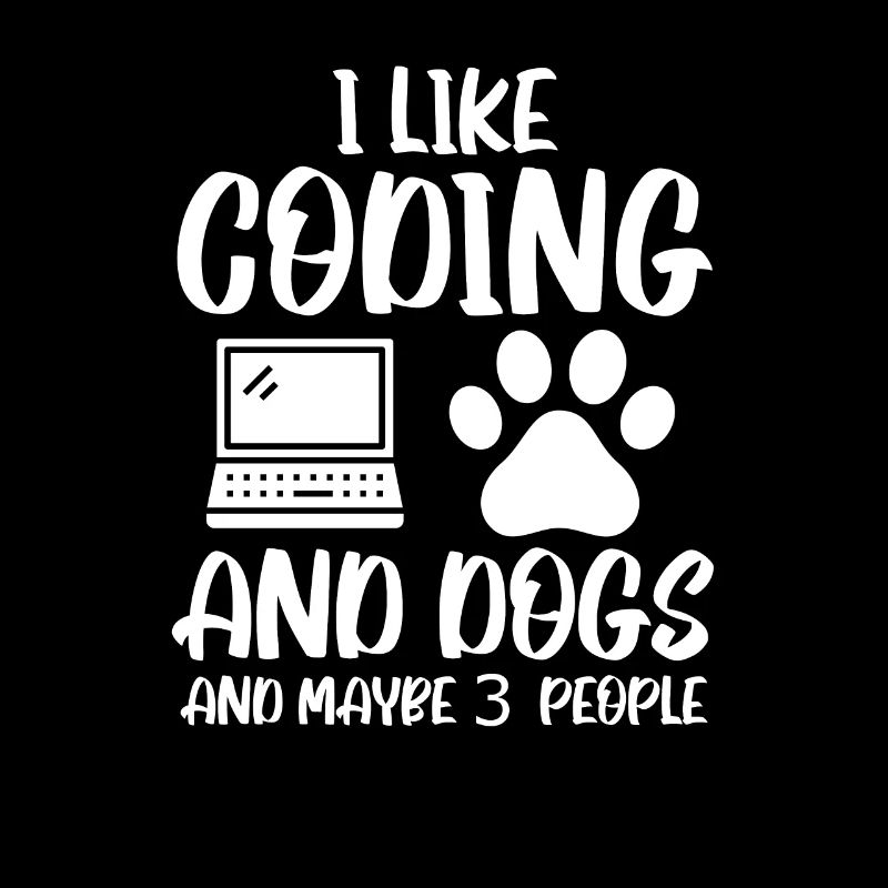Coding und Hunde Programmierer Coder Entwickler