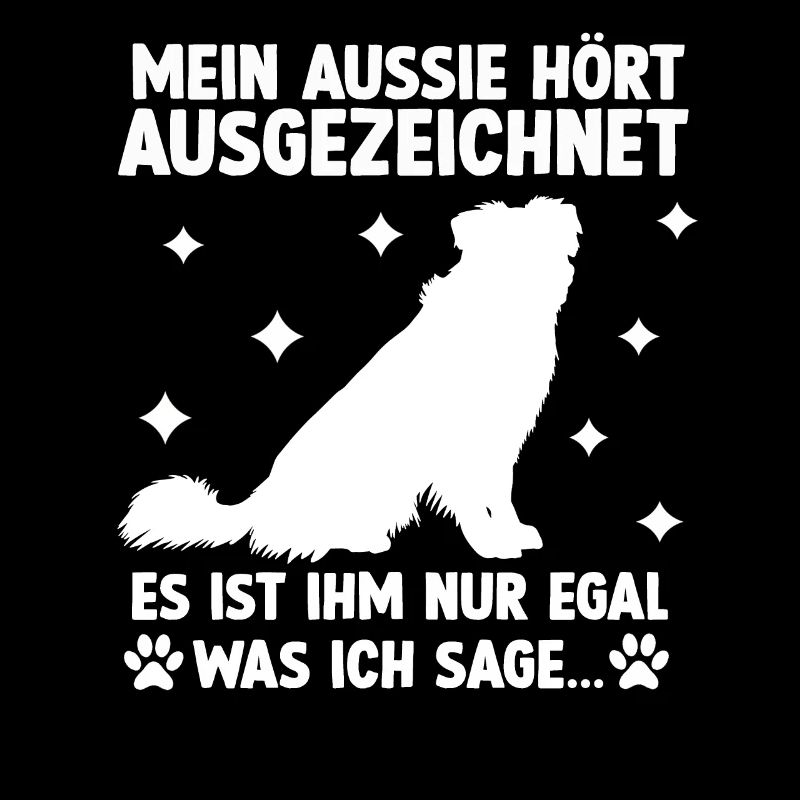 Freches Australian Shepherd Gassi Outfit Aussie