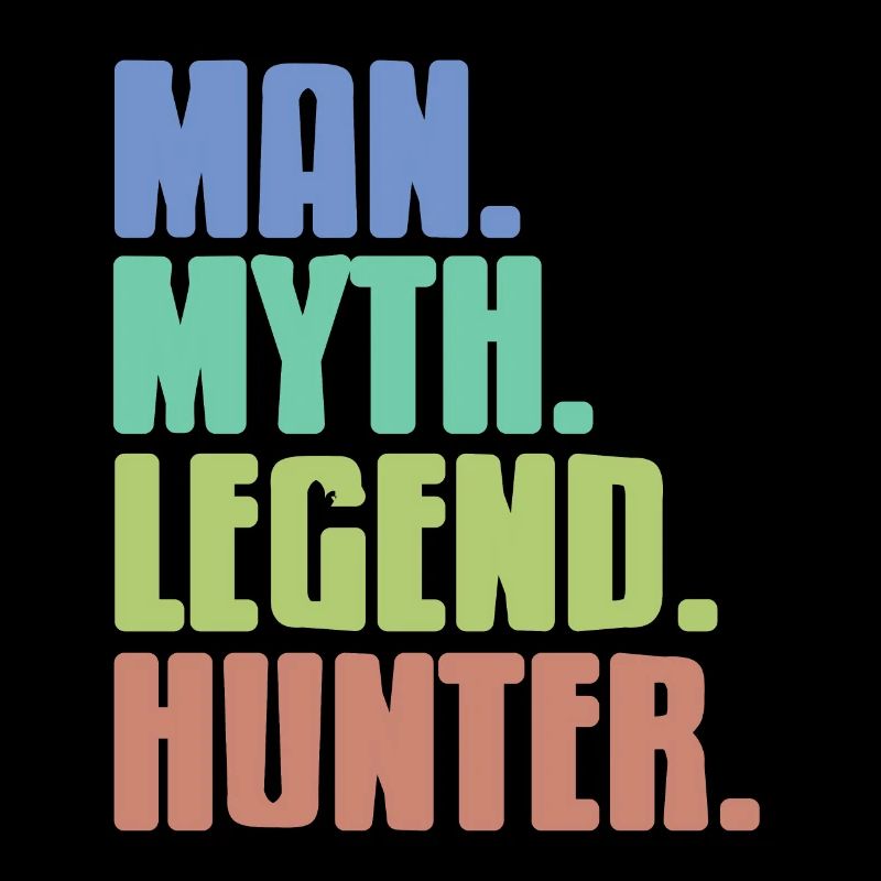 Retro Vintage Man. Myth. Legend. Hunter. Design