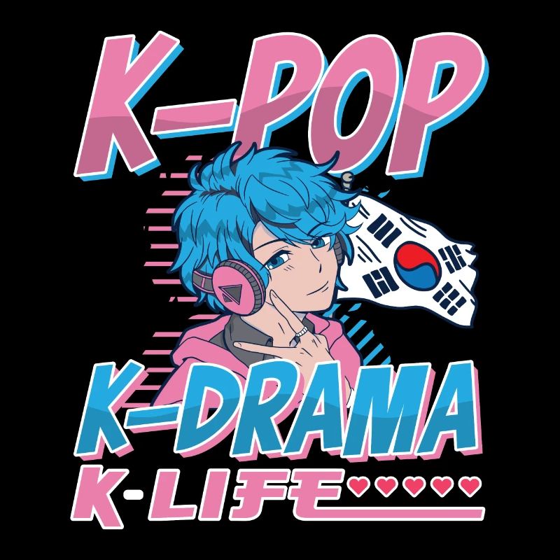 Design pop coréen pour un fan de mode K-Pop