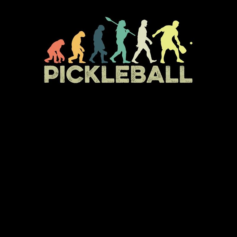 Lustige Evolution Paddle Pickleball Spieler Dink Spaß
